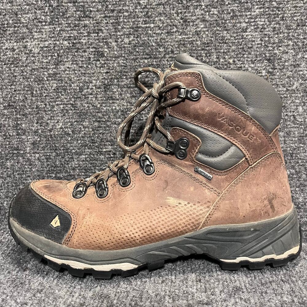 Vasque St Elias GTX Womens 9.5 Brown Leather GoreTex Waterproof Hiking Boots